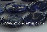 CSO719 15.5 inches 15*20mm faceted oval sodalite gemstone beads