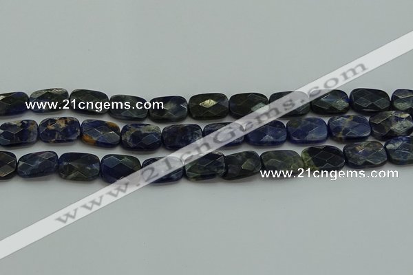 CSO737 15.5 inches 12*16mm faceted rectangle sodalite gemstone beads