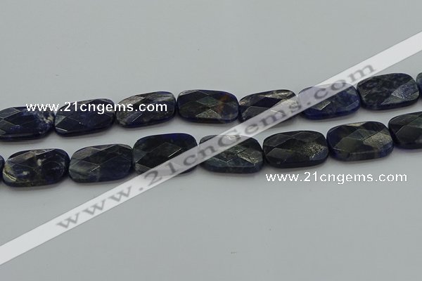 CSO740 15.5 inches 18*25mm faceted rectangle sodalite gemstone beads