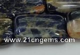 CSO794 15.5 inches 20*30mm rectangle orange sodalite beads