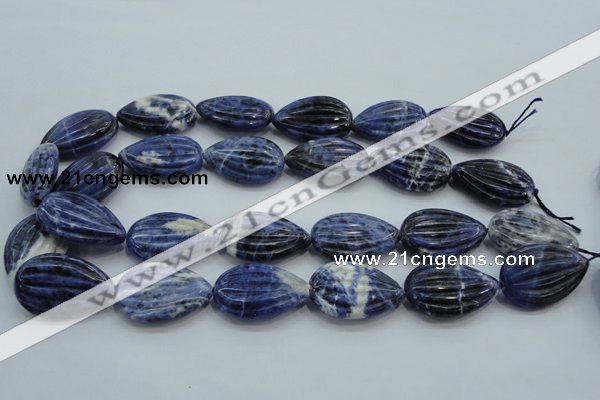 CSO83 15.5 inches 20*30mm teardrop sodalite gemstone beads wholesale