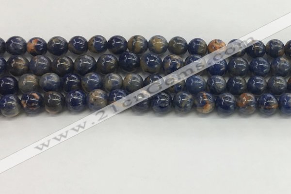 CSO832 15.5 inches 8mm round orange sodalite beads wholesale