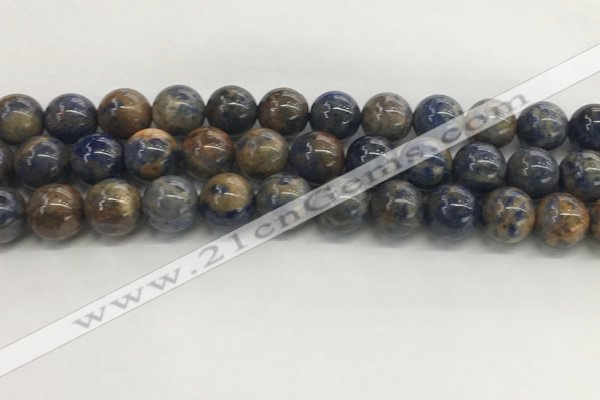 CSO834 15.5 inches 12mm round orange sodalite beads wholesale