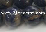 CSO836 15.5 inches 16mm round orange sodalite beads wholesale