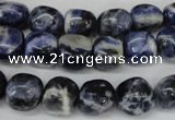 CSO86 15.5 inches 10*12mm nuggets sodalite gemstone beads