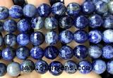 CSO943 15 inches 12mm faceted round sodalite beads wholesale