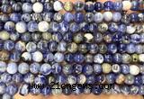 CSO951 15 inches 6mm round orange sodalite beads wholesale