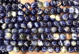 CSO957 15 inches 8mm round orange sodalite gemstone beads