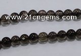 CSQ100 15.5 inches 6mm round grade AA natural smoky quartz beads