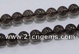 CSQ101 15.5 inches 8mm round grade AA natural smoky quartz beads