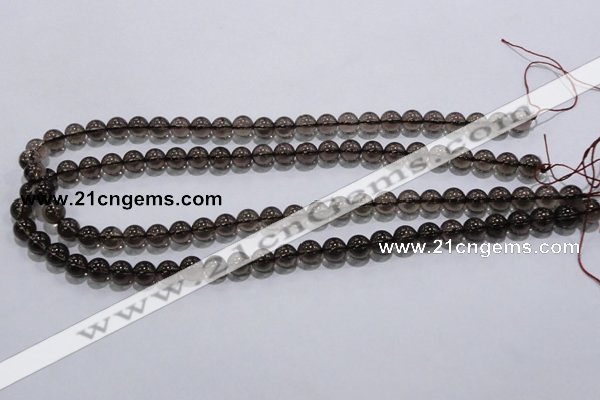 CSQ101 15.5 inches 8mm round grade AA natural smoky quartz beads