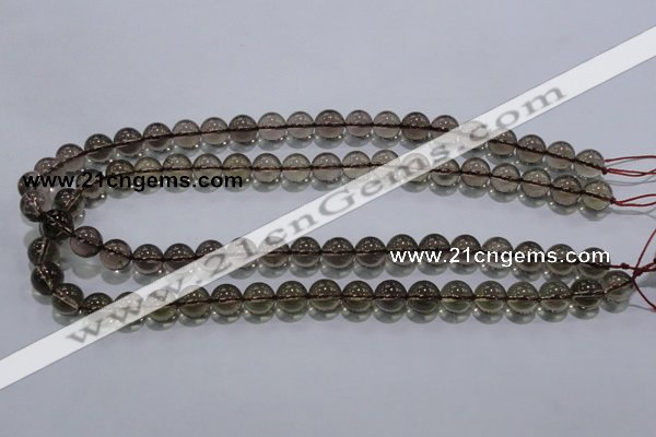 CSQ102 15.5 inches 10mm round grade AA natural smoky quartz beads