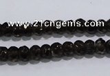 CSQ108 5*7mm faceted rondelle grade AA natural smoky quartz beads