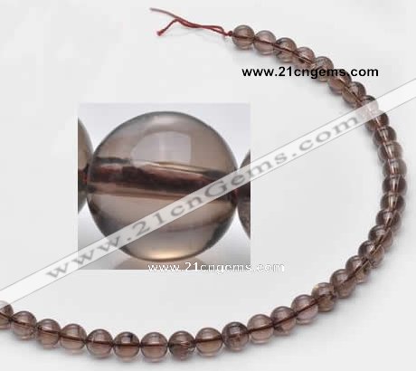 CSQ12 8mm round A grade natural smoky quartz beads Wholesale