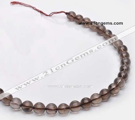 CSQ14 A grade 10mm round natural smoky quartz beads Wholesale