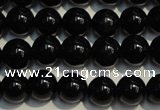 CSQ402 15.5 inches 8mm round black morion smoky quartz beads