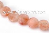 CSS02 8mm flat round natural indian sunstone beads wholesale