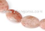 CSS04 13*18mm flat oval natural indian sunstone beads Wholesale