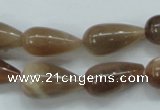 CSS202 15.5 inches 10*12mm teardrop natural sunstone beads