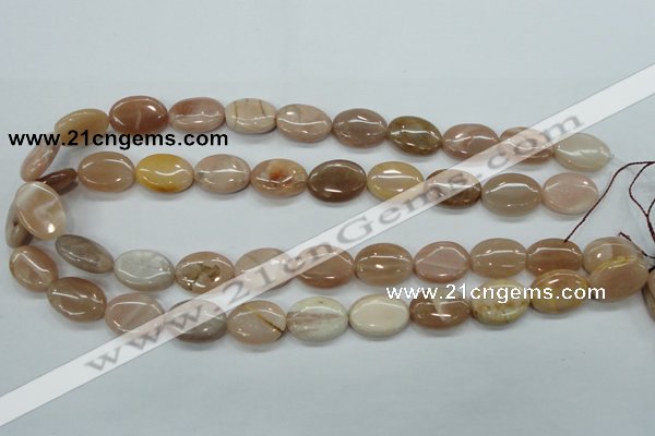 CSS205 15.5 inches 13*18mm oval natural sunstone beads