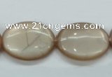 CSS206 15.5 inches 18*25mm oval natural sunstone beads