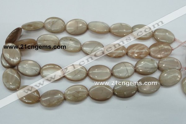 CSS206 15.5 inches 18*25mm oval natural sunstone beads