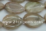 CSS207 15.5 inches 18*25mm flat teardrop natural sunstone beads