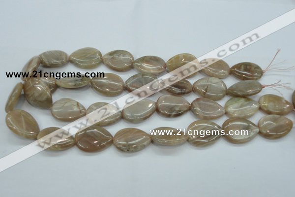 CSS207 15.5 inches 18*25mm flat teardrop natural sunstone beads