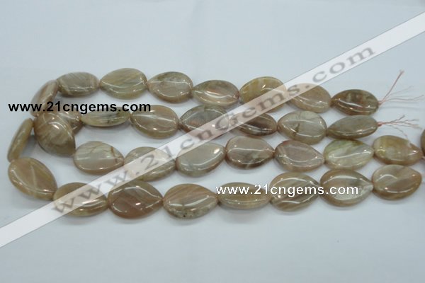 CSS207 15.5 inches 18*25mm flat teardrop natural sunstone beads