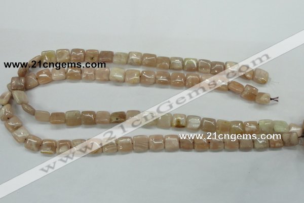 CSS208 15.5 inches 10*10mm square natural sunstone beads