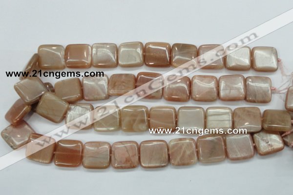 CSS209 15.5 inches 20*20mm square natural sunstone beads