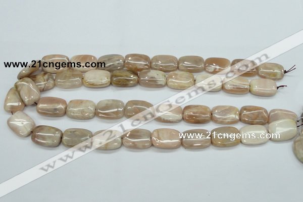 CSS212 15.5 inches 15*20mm rectangle natural sunstone beads