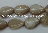 CSS220 15.5 inches 13*18mm flat teardrop natural sunstone beads