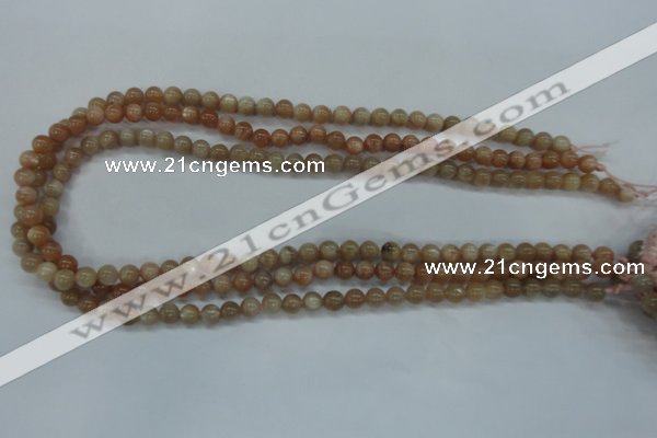 CSS241 15.5 inches 6mm round natural sunstone beads