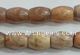 CSS251 15.5 inches 12*16mm drum natural sunstone beads