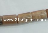 CSS253 15.5 inches 10*16mm column natural sunstone beads