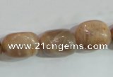 CSS254 15.5 inches 16*18mm nuggets natural sunstone beads