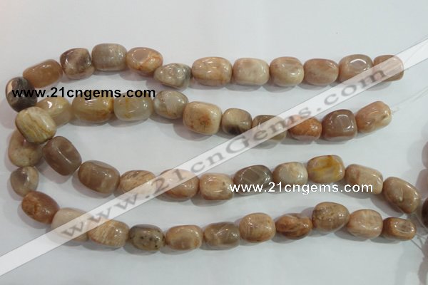 CSS254 15.5 inches 16*18mm nuggets natural sunstone beads