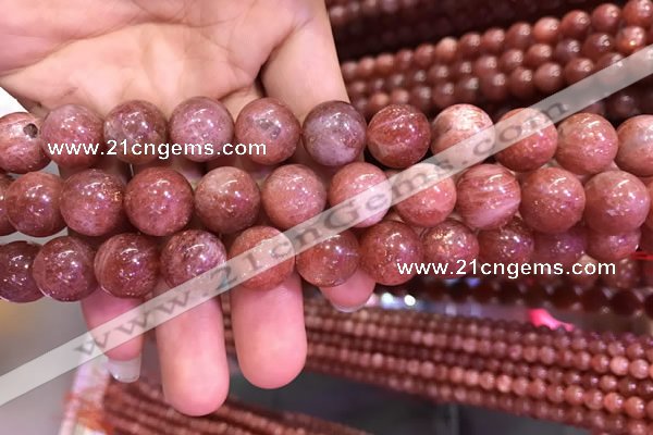 CSS305 15.5 inches 14mm round golden sunstone gemstone beads