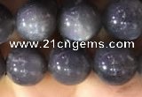 CSS317 15.5 inches 10mm round black sunstone gemstone beads