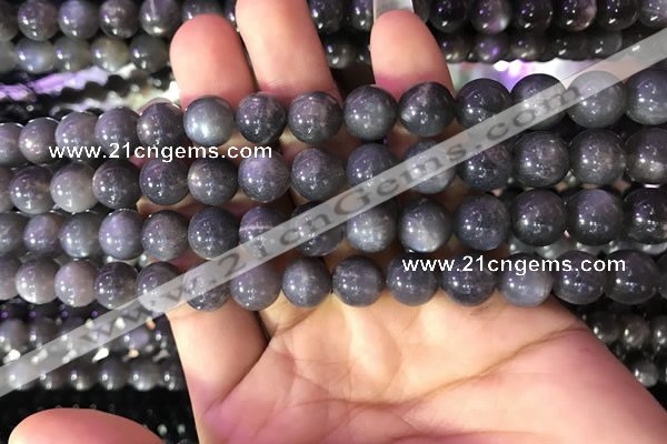 CSS317 15.5 inches 10mm round black sunstone gemstone beads