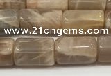 CSS400 15.5 inches 8*10mm - 8*13mm tube sunstone beads wholesale