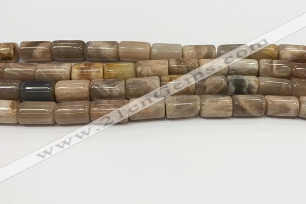 CSS401 15.5 inches 10*14mm - 10*17mm tube sunstone beads wholesale