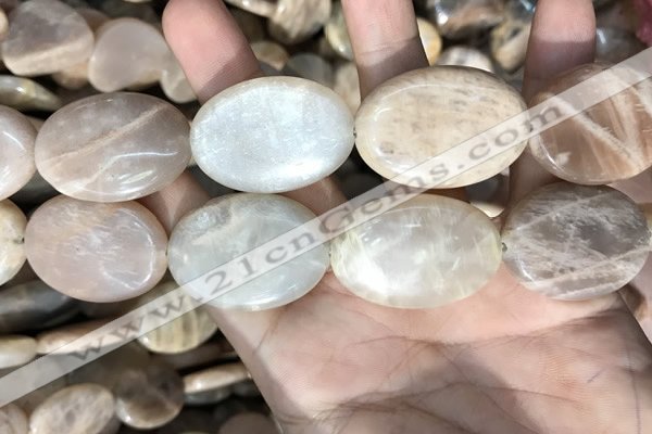 CSS418 15.5 inches 25*35mm oval sunstone beads wholesale