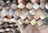 CSS430 15.5 inches 14*14mm diamond sunstone beads wholesale