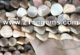 CSS438 15.5 inches 18mm twisted coin sunstone beads wholesale