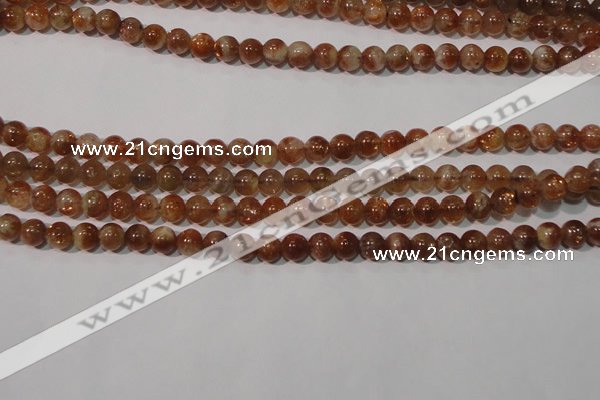 CSS551 15.5 inches 5mm round natural golden sunstone beads