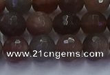 CSS643 15.5 inches 10mm faceted round sunstone gemstone beads