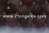 CSS644 15.5 inches 12mm faceted round sunstone gemstone beads wholesale