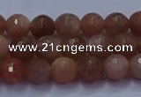 CSS671 15.5 inches 6mm faceted round sunstone gemstone beads